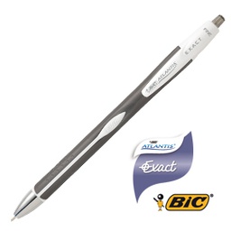 [70700] SCATOLA 12 PENNE SFERA SCATTO BIC ATLANTIS EXACT 0,7 NERO