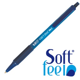 [64324] SCATOLA 12 PENNE SFERA SCATTO SOFTFEEL CLIC 1.0mm BLU