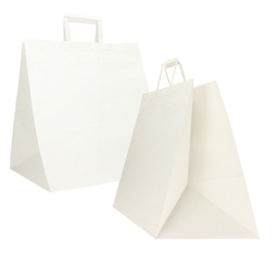 [91978] Scatola 150 Shoppers carta craft 36x30x36cm Flat Maxi bianco
