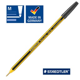[37065] Scatola 20 penna a sfera 434 Noris Stick nero 1,0mm STAEDTLER