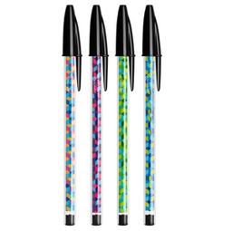 [89179] Scatola 20 penna sfera con cappuccio Cristal  Collection 1.0mm nero BIC
