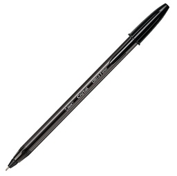 [89176] Scatola 20 penna sfera con cappuccio CristalÂ® Exact 0.7mm nero BICÂ®