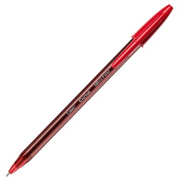[89178] Scatola 20 penna sfera con cappuccio CristalÂ® Exact 0.7mm rosso BICÂ®