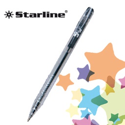 [STL1005] SCATOLA 20 PENNE SFERA SCATTO NERO 1.0mm STARLINE