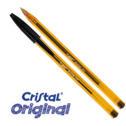 [57676] Scatola 50 penna sfera CRISTALÂ® fine 0,8mm nero BICÂ®