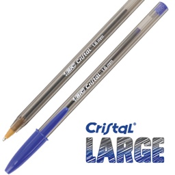 [57675] Scatola 50 penna sfera CRISTALÂ® large 1,6mm blu BICÂ®