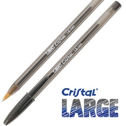 [57674] Scatola 50 penna sfera CRISTALÂ® large 1,6mm nero BICÂ®