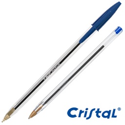 [33049] Scatola 50 penna sfera CRISTALÂ® medio 1,0mm blu BICÂ®
