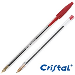 [33051] Scatola 50 penna sfera CRISTALÂ® medio 1,0mm rosso BICÂ®
