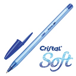 [70939] Scatola 50 penna sfera CRISTALÂ® SOFT 1,2mm blu BICÂ®