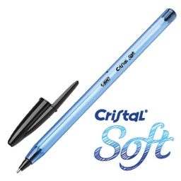 [70938] Scatola 50 penna sfera CRISTALÂ® SOFT 1,2mm nero BICÂ®