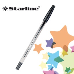 [STL1105] SCATOLA 50 PENNA SFERA NERO P. FINE 0.7MM STARLINE