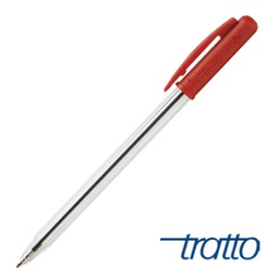 [28166] SCATOLA 50 PENNA SFERA ROSSO TRATTO 1 P.MEDIA 1.0MM