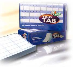 [68179] Scatola 6000 etichette adesive TAB1-0722 72x23,5mm corsia singola Tico