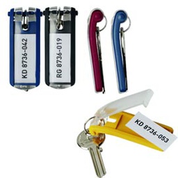 [58025] SCATOLA 6 PORTACHIAVI KEY CLIP ROSSO DURABLE