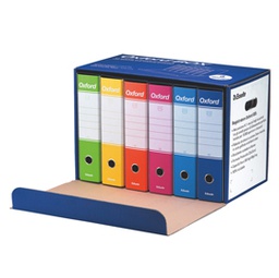 [66175] Scatola 6 registratori OXFORD G85 colori assortiti ESSELTE