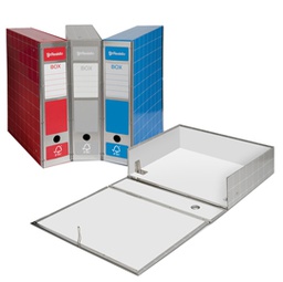 [59593] SCATOLA ARCHIVIO BOX4 ROSSO 37,5X29,5X9CM