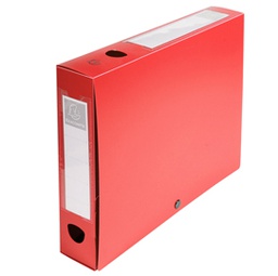 [82449] Scatola archivio box con bottone rosso f.to 25x33cm D 60mm Exacompta