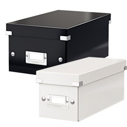 [64471] SCATOLA ARCHIVIO CD CLICKSTORE BIANCO METAL