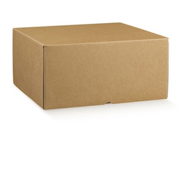 [91080] Scatola box per gastronomia d'asporto linea Marmotta 30x40x19,5cm avana