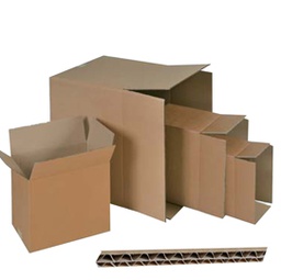 [71944] SCATOLA CARTONE PER IMBALLO AVANA ONDA doppia P60xL60xH60cm