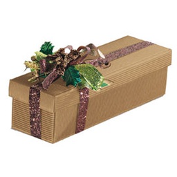 [67351] SCATOLA C/COPERCHIO L340xP185xH95mm ONDA AVANA