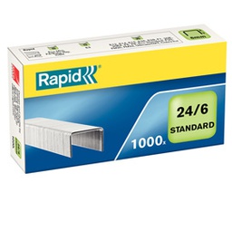 [51193] SCATOLA DA 1000 PUNTI RAPID 24/6 ZINCATI