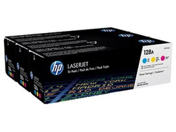 [HPCF371AM] SCATOLA MULTIPACK 3 TONER COLORI CIANO/MAG/GIALLO HP LASERJET NR.128A