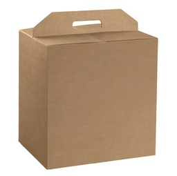[90763] Scatola panettone+bottiglia L330xP250mm H350mm liscio avana Scotton