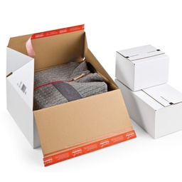 [94502] Scatola per spedizione E-Commerce 18,4x14,9x12,7cm Bianco