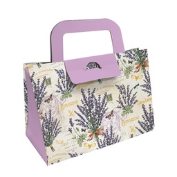 [94867] Scatola portaoggetto 16,2x14,5x7,5cm fantasia Lavanda Kartos