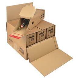 [77251] SCATOLA SPEDIZIONE MODULABILE 375x365x250mm X3/6 BOTTIGLIE