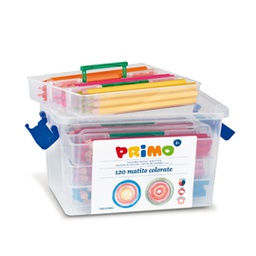 [71019] SCHOOLBOX 120 PASTELLI COLORATI MAXI JUMBO 100 FSC in 12 colori PRIMO