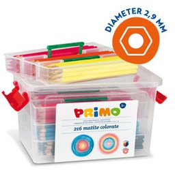 [71017] SCHOOLBOX 216 PASTELLI COLORATI 100 FSC in 12 colori PRIMO