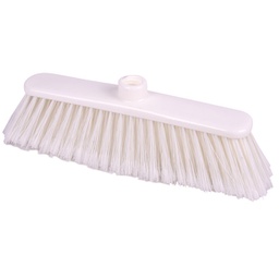 [98158] Scopa piatta professionale Anita setole piumate colore bianco
