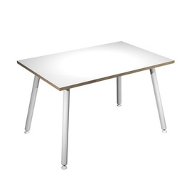 [92402] Scrivania 120x80xH74,4cm Bianco/ Bianco Skinny Metal