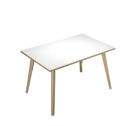 [92453] Scrivania 120x80xH74,4cm Rovere/Bianco Woody