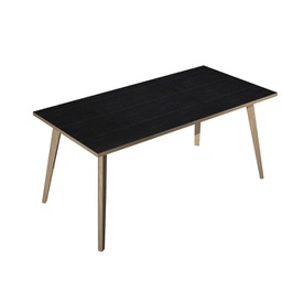 [92463] Scrivania 180x80xH74,4cm Rovere/Nero venato Woody