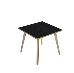 [92451] Scrivania 80x80xH74,4cm Rovere/Nero venato Woody