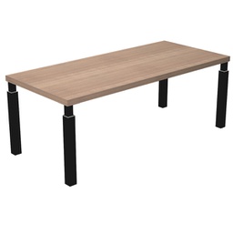 [96977] Scrivania dir. 180x90cm PRESTIGE QUADRO Ciliegio arabis/nero