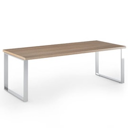 [74306] SCRIVANIA DIREZIONALE 210X90cm CILIEGIO AR. - PRESTIGE METAL