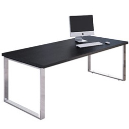 [74305] SCRIVANIA DIREZIONALE 210X90cm NERO VEN. - PRESTIGE METAL