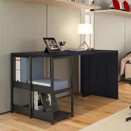 [96972] Scrivania Home-office Smarty 140x69xH72,4cm Nero Venato