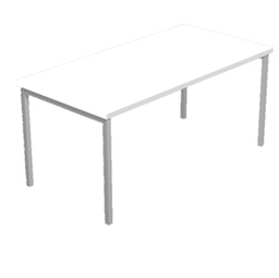 [76742] SCRIVANIA LINEARE 120X80cm BIANCO - EASY Plus