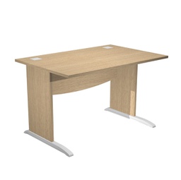 [94446] Scrivania operativa fianchi a L melaminico 120x80cm h73cm rovere AgorA' Basic