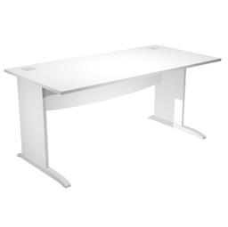 [94451] Scrivania operativa fianchi a L melaminico 180x80cm h73cm bianco AgorA' Basic