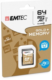 [EMTSD64GXC10GP] SDXC EMTEC 64GB CLASS 10 GOLD +