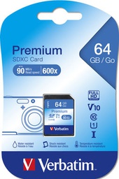 [VERB44025] SECURE DIGITAL CARD PREMIUM SDXC Class 10/UHS-1 128GB