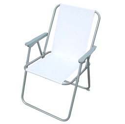 [91692] Sedia pieghevole bianca Relax