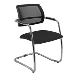 [93831] Seduta attesa Lithium LTLTN nero con braccioli inclusi